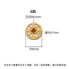 Prata S925 Finamente Trabalhada Banhada a Ouro Contas Dzi em Formato de Coração Moeda do Sol Contas Espaçadoras Acessórios para Pulseiras de Joias DIY Materiais