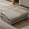 Hoja de Cama de Algodón Lavado Transpirable Amigable con la Piel de Color Sólido Pieza Única Juego de Tres Piezas Funda de Almohada Hoja de Cama Individual para Dormitorio de Estudiantes Modelo Nuevo 2026