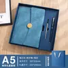 Caja de Regalo Set de Cuaderno de Negocios con Hebilla Redonda 70% de Descuento, Personalizable con Logo, Gama Alta, Cuaderno Engrosado con Bolígrafo A5