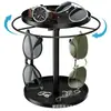 Soporte Giratorio Negro Personalizable para Exhibición de Gafas, Estante de Almacenamiento de Gafas, Soporte Giratorio Multifuncional para Exhibición de Gafas para Ópticas