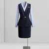 Conjunto de Traje Profesional de Alta Gama para Mujer para Primavera y Otoño 2026, Nueva Ropa Formal Elegante y con Estilo para Joyerías y Salones de Belleza