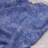 Tela de Mezclilla Lavada Jacquard con Patrón de Flor de Jacarandá para Ropa, Jeans, Faldas, Camisas, Ropa Infantil y Ropa de Mujer