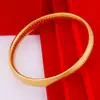 Pulsera Trendy con Chapado en Oro Estilo Antiguo del Sutra del Corazón para Mujer, 9 mm, Chapado en Oro Real de 24 Quilates, Pulsera de Anillo Sencillo con Mantra del Dharma