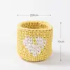 Funda para taza tejida a mano sala de estar oficina hogar interior planta suculenta maceta adornos de balcón fabricante mayorista