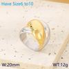 Anillo de acero inoxidable chapado en oro de 18 quilates para mujer, estilo europeo y americano, con diseño de cruz, de titanio de alta calidad y sencillo, con pieza de mano.