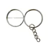 Llavero plano de metal, llavero en forma de 8, anillo liso de metal, accesorios para joyería DIY, anillo para colgar juguetes