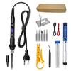 Kit de Ferro de Solda Elétrico Xufengwang 908V80W com Acessórios Completos, Adequado para Várias Tarefas de Soldagem, Conjunto de 11 Peças