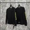Versión Correcta Cro CH Algodón Puro de Alta Calidad Camiseta de Manga Larga Estampada para Hombre y Mujer Venta al por Mayor Artículos en Stock Venta al por Mayor Europea Americana Explosivo