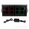 Panel de Sustitución de Fútbol Electrónico LED Rojo-Verde Pantalla Digital Batería de Litio Incorporada Cronometraje de Sustitución del Estadio Marcador