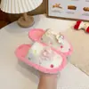 Bonitas zapatillas esponjosas estilo caricatura para niñas, colección otoño/invierno 2026, cálidas para interior y exterior para niños, zapatillas de algodón de punta cerrada