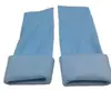 Fábrica de Guangdong Tecido Elástico Amassado com Revestimento Azul, Tecido Não Tecido Elástico Longitudinal de Seda e Elastano para Coberturas Elásticas de Braço e Perna