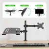 Suporte de Monitor Ke Hao Transfronteiriço Tela Dupla Ajustável Suporte de Peso 8kg Braço Mecânico Suporte de Computador Estável Aço Laminado a Frio