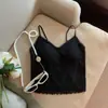 Almofada de Renda Sexy para Sutiã, Camisola de Tiras para Mulheres, Roupa Íntima de Verão, Costas Bonitas, Camada Base, Top, Roupa Externa, Camiseta sem Mangas Pura Sedução Anti-Exposição