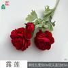 Lu Lian 3 cabezas capullo corazón Lu Lian decoración de arreglo floral para camino de auditorio de boda flor de simulación pared de fondo salón de banquetes flor de seda