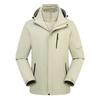 Chaqueta de exterior para hombre y mujer, traje de montañismo de dos piezas, tres en uno, para parejas, impermeable, desmontable, cortavientos, ropa de trabajo