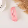 Presilha de bico de pato grande fosca feminina de borracha cor de doce para franja lateral grampo de cabelo para nuca acessórios de cabelo adorno de cabeça atacado