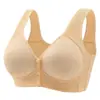 Ropa interior transpirable de madre de mediana edad y mayor con cierre frontal, hermosa espalda sin aros, para mujer, con forma, de grosor medio, realzadora y anti-flacidez.