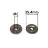 M8 Fabricante Venta al por Mayor Tres Ranuras Tres Ranuras Tuerca Redonda de Dientes de Juego Interior Tapón de Tubo Redondo Soldadura Tres Ranuras Tuerca para Muebles Diente Interior
