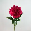 Flor Artificial de Peonía Rosa Estilo Europeo Flor Individual de Seda Adornos para el Hogar Sala de Estar y Restaurante Boda Decoración Floral de Boda