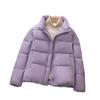 Abrigo Acolchado de Algodón Nuevo Estilo 2022 Moda de Invierno Estilo Coreano Conjunto Traje Pan Cuello Abajo Abrigo Acolchado de Algodón Abrigo Grueso para Estudiante Femenino de Moda