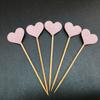Tarjeta para pastel, palillo de dientes, pequeño tapón de estrella de amor, decoración para fiesta de cumpleaños, embalaje para hornear, venta directa de fábrica