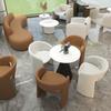 Mesa y silla de recepción para salón de belleza, vestíbulo de hotel, negociación, recepción de negocios, recepción, recepción, salón de negocios, sofá y silla.