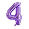 Globo de aluminio grande de 40 pulgadas, azul degradado, rosa intenso, para bodas, fiestas, juguetes para niños, globos de cumpleaños