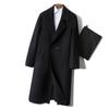 Inverno Novo Casaco de Lã Lã Estilo Coreano Juvenil Dupla Face Masculino Comprimento Médio Trench Coat Ombro Caído Casaco Sem Caxemira
