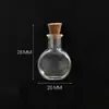 Botella pequeña con forma DIY, mini botella de vidrio, botella de deriva, botella de deseos, botella de perfume, colgante para teléfono móvil, cordón colgante, accesorios colgantes
