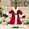 Novo Produto Transfronteiriço Decoração de Natal Vestido Saia de Natal Conjunto de Garrafa de Vinho Conjunto Criativo de Vinho Tinto de Natal Decoração de Mesa para Casa