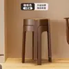 Banqueta de Plástico para Uso Doméstico, Espessada, Empilhável, Banqueta Redonda, Banqueta Moinho de Vento, Banqueta Alta para Mesa de Jantar, Cadeira Simples Durável Extra Espessa para Sala de Estar