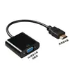 Yushuo Convertidor VGA a HDMI Laptop TV Proyector Cable HDMI a VGA Cable de Video