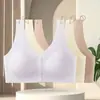 Sujetador Transparente para Mujer, Simple, sin Aros, Copas Fijas, Push-Up, Anticaída, Transpirable, Broche Frontal