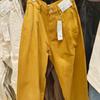 Estilo Japonês Produzido Outono 2024 Novo Colorido Estilo Casual Calças Plissadas Lavadas Jeans Soltos 471631