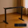 Pernas de Mesa Ajustáveis Elétricas com Motores Duplos, Mesa de Escritório Ajustável Inteligente de Duas Seções, Mesa de Computador Versátil para Casa, Estrutura de Mesa para Jogos