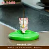Soporte para Incienso con Animales de Dibujos Animados Creativos y Lindos Quemador de Incienso Adorno para Mesa de Té de Oficina Arena de Agarwood Sándalo Soporte para Incienso Zen Decoración