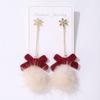 Acessórios de Natal! Novos Brincos de Árvore de Natal com Pedras de Diamante Estilo Europeu e Americano Transfronteiriços para Mulheres, Design Criativo, Brincos de Natal Coloridos