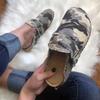 Zapatos de mujer de talla grande transfronterizos de estación independiente, primavera y otoño 2022, nuevos zapatos de media pantorrilla con estampado de leopardo europeos y americanos, zapatos perezosos