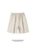Pantalones Cortos de Patchwork Finos de Verano para Hombre con Diseño Bordado Pantalones Casuales Deportivos de Baloncesto de Seda Helada de Secado Rápido de Longitud Media