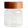 Frasco Sellado de Vidrio de Gran Capacidad con Tapa de Madera Transparente Frasco para Té Tapa de Madera de Acacia Frasco para Almacenar Granos de Café Frasco Sellado para Almacenamiento