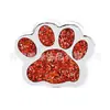 8mm Diamante Multicolor Pata de Gato Huella de Perro Aleación Joyería Adecuado para DIY Llavero Pulsera Accesorios para Collar de Mascota