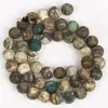 Cor Café Verde Ágata Antiga Contas Acessórios de Joias DIY Pulseira Colar Joias Transfronteiriças Atacado Material Artesanal Produção