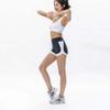 Shorts de tres puntos Ajustados Yoga Traje de baño Shorts Cadera Melocotón Contraste Verano para Mujer Ropa Exterior Cintura Alta Fitness Secado Rápido Pantalones Cortos Hot