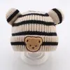 Touca para Bebê para Outono e Inverno, Touca de Tricô Quente Infantil, Touca com Proteção para Orelhas de Recém-Nascido, Touca de Lã à Prova de Vento para Uso Externo para Bebês Pequenos