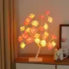 Lámpara de árbol de rosas artificiales LED transfronteriza, nuevo producto de iluminación de Amazon, luz nocturna de ambiente para habitación, lámpara decorativa creativa