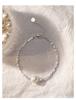 Pulsera de Perlas con Pepitas de Plata S925 para Mujer Estilo Ins Collar Pequeño de Pepitas de Plata Pepitas de Plata de Agua Dulce Natural Hecho a Mano