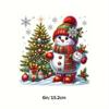 Pegatina de Coche Transfronteriza Personalidad Creativa Navidad Hermoso Muñeco de Nieve Pegatina de Vinilo Pegatina Decorativa Impermeable
