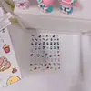 Adesivos de desenho animado de alto valor, grande coleção de adesivos decorativos super fofos para cartões goo, caneta de mesa transparente e à prova d'água para estudantes