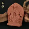 Obra de Arte Original Estilo Xizang de Zaki Lamu, Buda Amarelo da Riqueza, Buda da Medicina, Tara Verde e Estátuas de Buda Thangka Tridimensionais, Personalizável a partir de Imagens Fornecidas