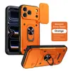 Adecuado para Funda de Teléfono con Ventana Deslizante Nanshan para iPhone 17 Pro Max, Soporte Anti-Caídas Apple 16 Pro, Cubierta Protectora 15